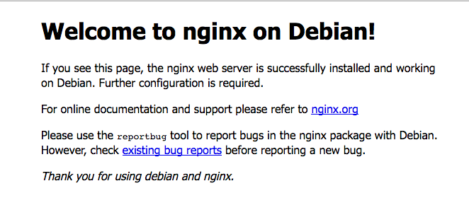 Bienvenido a Nginx en Debian 2