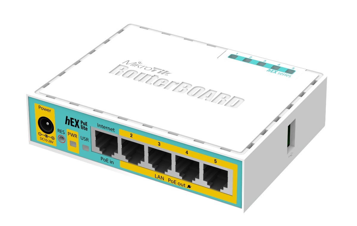 Tabla de ruta HEX PoE Lite RB750UPr2
