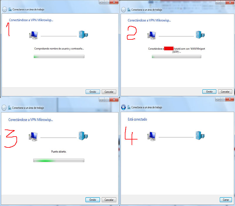 Conectarse a un vpn proceso final