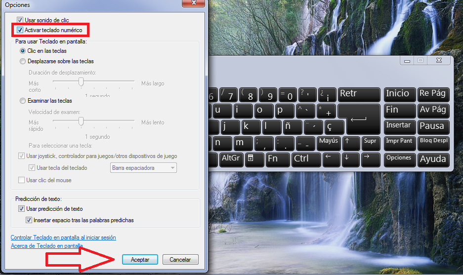 activar teclado en pantalla 1