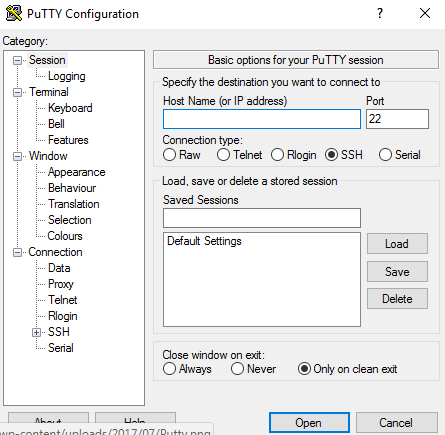 cambiar la contraseña de usuario root en linux ingresar a putty