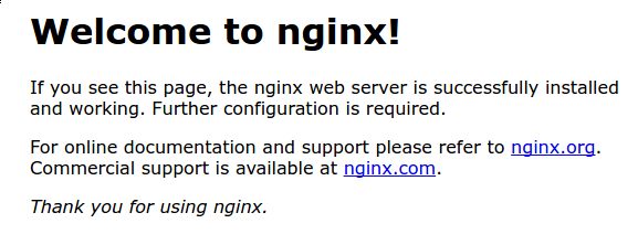 verifica tu servidor web nginx en ubuntu