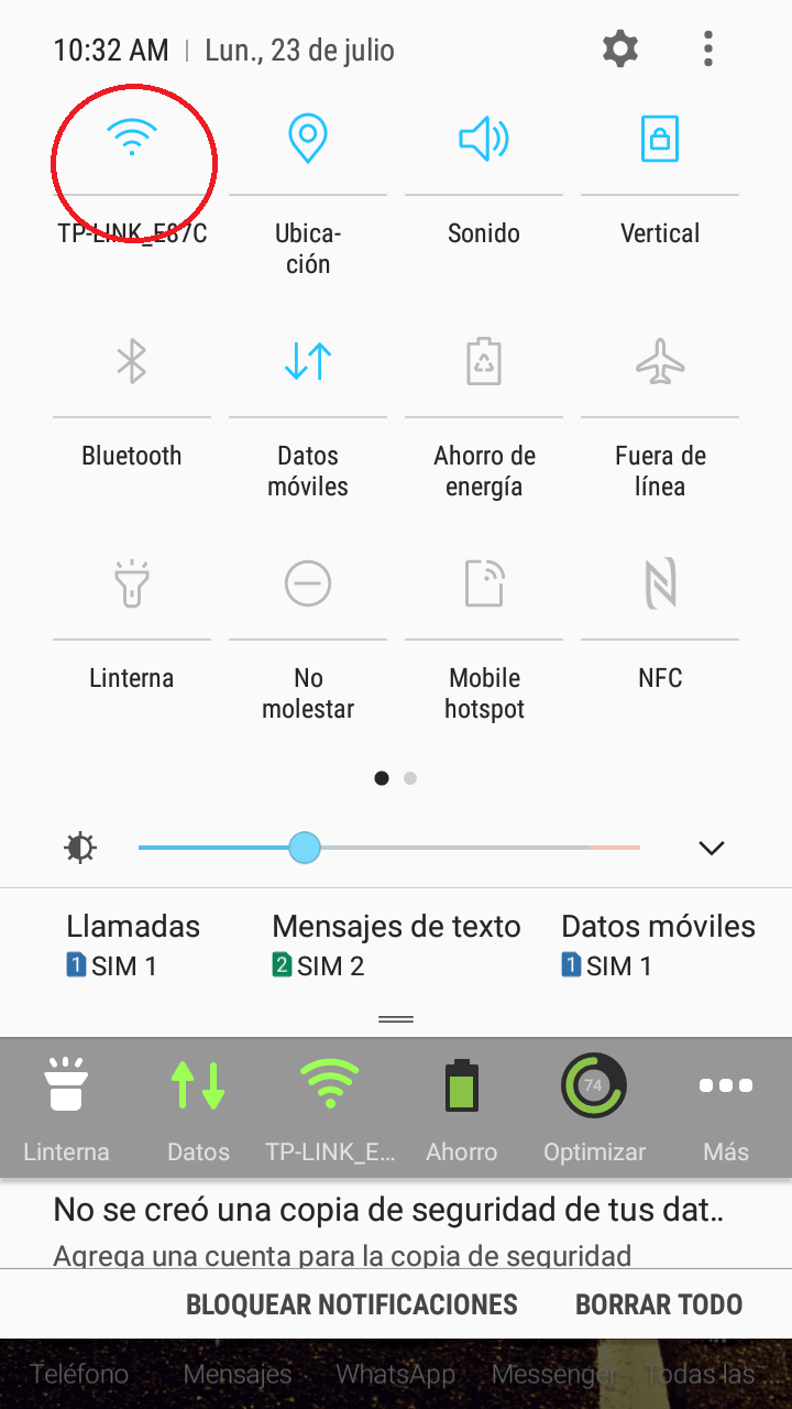 wifi apaga se conecta y esconecta opciones android